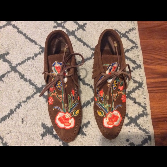 embroidered moccasins